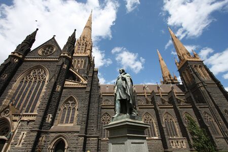 St. Patrick's Cathedral in Melbourne, Victoria, Australia. Roman Catholic church.の写真素材