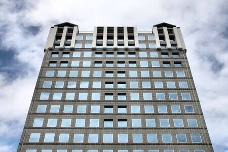 Skyscraper in Christchurch, Canterbury, New Zealand. Modern architecture.