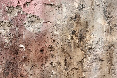 Old grunge wall texture. Grungy, dirty, shabby architecture background.の写真素材