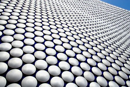 Birmingham - famous Selfridges building dotted facade. West Midlands, England.