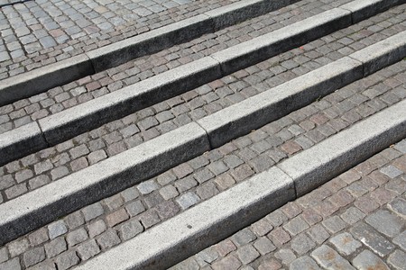 Stockholm, Sweden. Granite stairs background texture. City abstract.の写真素材