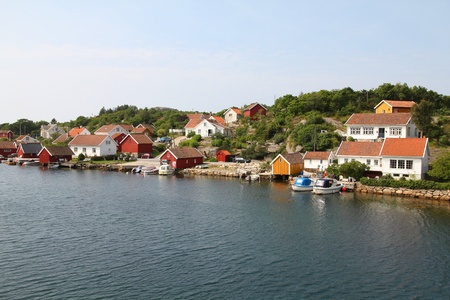 Norway - Skjernoy island in the region of Vest-Agder. Small fishing town - Farestad.