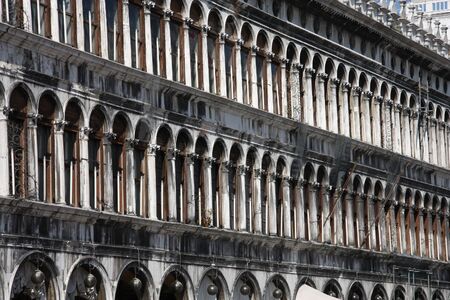 Saint Mark's Square in Venice, Italy. Old architecture. UNESCO World Heritage Site.の写真素材