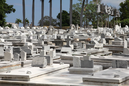 Cuba - the main cemetery of Havana. Necropolis Cristobal Colon.のeditorial素材