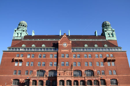 Malmo, Sweden - the main Post Office. City in Scania county (Skane in Swedish) and Oresund region.のeditorial素材