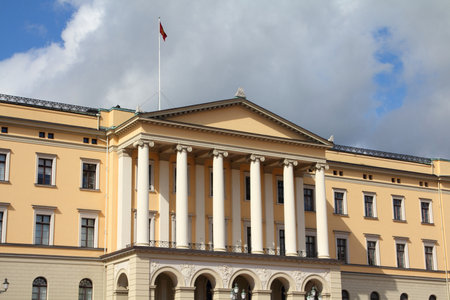Oslo, capital city of Norway - Slottet, the Royal Palaceのeditorial素材