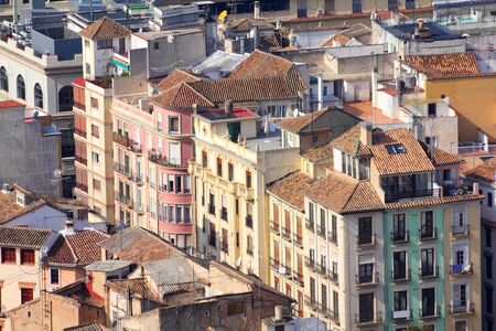Granada in Andalusia region of Spain. Old town aerial view.の写真素材