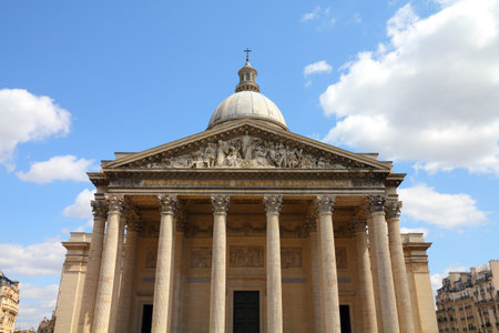Paris, France - famous Pantheon in Latin Quarter. のeditorial素材