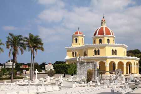 Cuba - the main cemetery of Havana. Necropolis Cristobal Colon.の写真素材