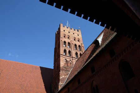 Malbork castle in Poland. Teutonic Knights' fortress also known as Marienburg.