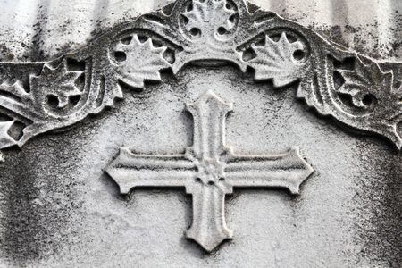 Milan, Italy. Old grave at Monumental Cemetery (Cimitero Monumentale). Religious art - Christian...