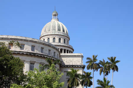 Havana, Cuba - government architecture. Famous National Capitol (Capitolio Nacional) building.の写真素材