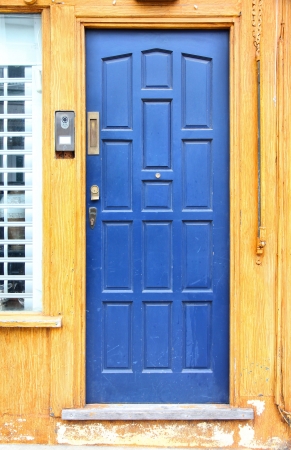 London, United Kingdom - typical colorful Victorian architecture door.の写真素材