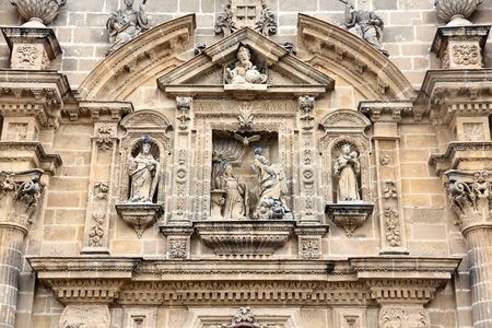 Jerez de la Frontera - old town in Andalusia region of Spain. Cathedral facade.の写真素材
