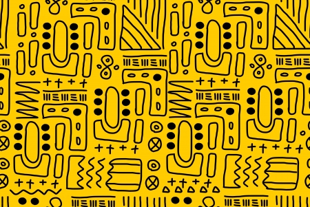 Aboriginal artistic background - indigenous art. African patterns texture.のイラスト素材