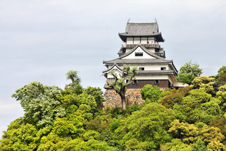 Inuyama, Japan - town in Aichi prefeture of the region Chubu. Inuyama Jo castle.のeditorial素材