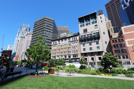 Boston, Massachusetts in the United States. City skyline.の写真素材