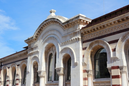 Sofia, Bulgaria - famous Market Hall building. Old landmark.の写真素材