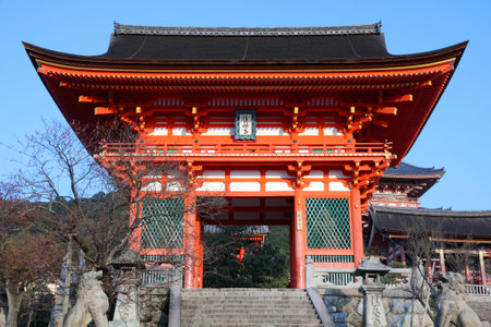 Kyoto, Japan - Kiyomizu-dera Temple. Buddhist zen temple of Rinzai school. のeditorial素材
