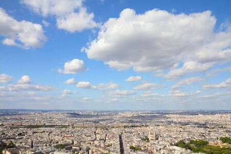 Paris, France - aerial city view. UNESCO World Heritage Site.の写真素材