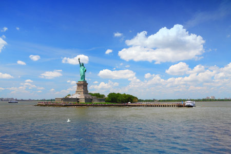 New York City, United States - Statue of Libertyのeditorial素材