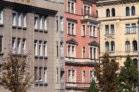 Vienna, Austria - old apartment building. 