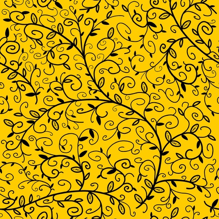 Seamless floral ornament texture. Background ornate repeating plant pattern.のイラスト素材