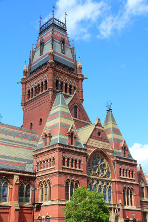 Cambridge, Massachusetts in the United States. Famous Harvard University - Memorial Hall.のeditorial素材