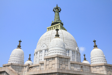 Himeji, Japan (Kansai region). Temple dome of Nagoyama cemetery.の写真素材