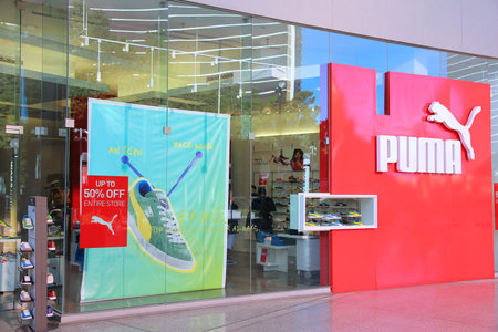 LAS VEGAS, USA - APRIL 14, 2014: Puma sportswear store in Las Vegas. The German footwear company...
