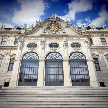 Vienna, Austria - Belvedere Palace building. のeditorial素材
