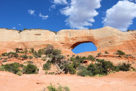 United States nature - Wilson Arch in Utah.の写真素材