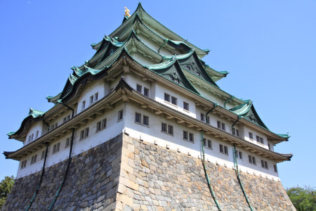 Nagoya Castle - landmark in Japan. Old monument.のeditorial素材