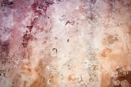 Grungy wall retro background in filtered color style.