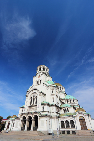 Sofia Orthodox Cathedral - landmark of Bulgaria. European architecture.の写真素材