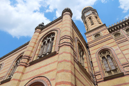 Budapest, Hungary - Dohany Street Synagogue. Old religious landmark.