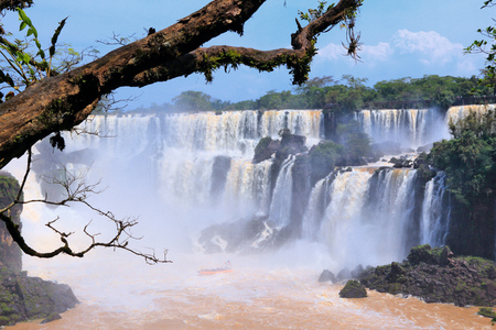 Iguazu Falls landscape - natural wonder in Argentina.の写真素材
