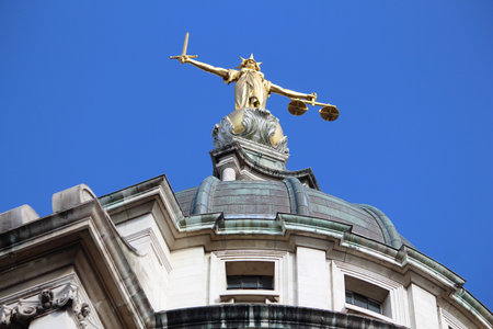 London, UK - Central Criminal Courtのeditorial素材