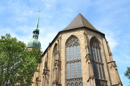 Dortmund, Germany. Saint Peter's Church (Petrikirche). Religious architecture.の写真素材