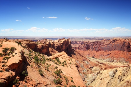 Upheaval Dome crater in Canyonlands National Park, Utah, USA.の写真素材