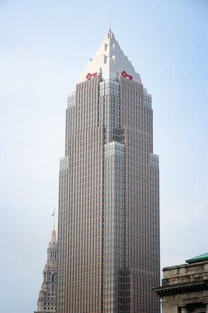 CLEVELAND, USA - JUNE 29, 2013: Exterior view of Key Tower in Cleveland. Tenants of building include...