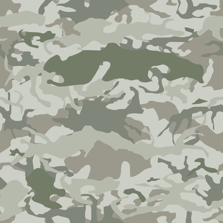 Camouflage seamless vector pattern - military camo texture.のイラスト素材