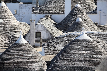 Alberobello traditional houses - trulli. Apulia region of Italy.の写真素材