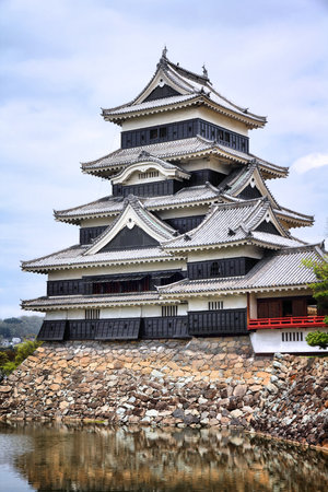 Matsumoto Castle - landmark listed as National Treasure of Japan.のeditorial素材