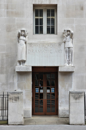 LONDON, UK - MAY 15, 2012: Royal Academy of Dramatic Art in London, UK. The theatre school was founded in 1904.のeditorial素材