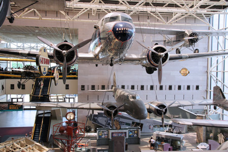 WASHINGTON, DC - JUNE 13, 2013: People visit Smithsonian National Air and Space Museum in...