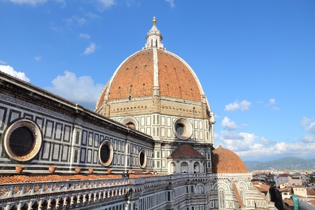 Florence - Cathedral Dome. Santa Maria del Fiore.の写真素材