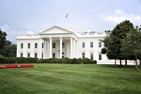 White House in Washington D.C. United States national landmark.の写真素材