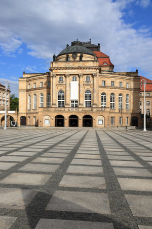 Chemnitz Opera and theater building (Opernhaus). City in Germany (State of Saxony).のeditorial素材