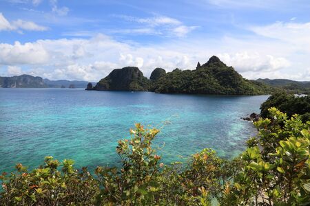 Natural landscape in Palawan island, Philippines. Snake Island.